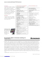 Preview for 2 page of Lenovo 8991DFU Brochure