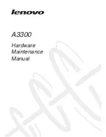 Lenovo A3300 Hardware Maintenance Manual preview