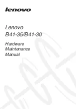 Lenovo B41-30 Hardware Maintenance Manual preview