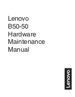 Lenovo B50-50 Hardware Maintenance Manual preview