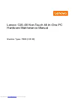 Lenovo C20-00 Hardware Maintenance Manual preview
