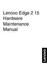 Preview for 1 page of Lenovo Edge 2 15 Hardware Maintenance Manual