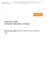 Lenovo ideacentre A340 Hardware Maintenance Manual preview