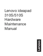 Lenovo ideapad 310S Maintenance Manual preview