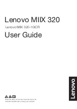 Preview for 1 page of Lenovo ideapad MIIX 320 User Manual