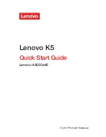 Preview for 1 page of Lenovo K5 A6020a40 Quick Start Manual