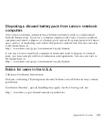 Preview for 159 page of Lenovo S10e - IdeaPad 4187 - Atom 1.6 GHz User Manual