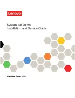 Lenovo System x3500 M5 Type 5464 Installation And Service Manual preview