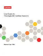 Preview for 1 page of Lenovo ThinkAgile MX Certified Node 2U User Manual