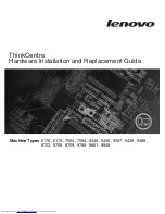 Lenovo ThinkCentre 6176 Hardware Installation Manual preview