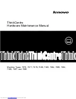 Preview for 1 page of Lenovo ThinkCentre 7570 Hardware Maintenance Manual