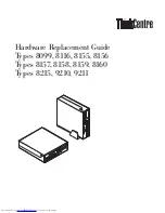 Lenovo ThinkCentre 8099 Hardware Replacement Manual preview