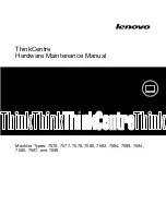 Preview for 1 page of Lenovo ThinkCentre M70z Hardware Maintenance Manual