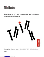 Lenovo ThinkCentre M720s User Manual And Hardware Maintenance Manual preview