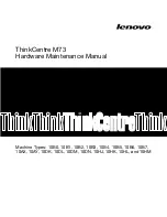 Preview for 1 page of Lenovo ThinkCentre M73 10B0 Hardware Maintenance Manual