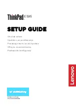 Lenovo ThinkPad E595 Setup Manual preview