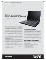 Preview for 2 page of Lenovo ThinkPad T400s Brochure & Specs