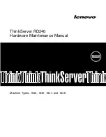 Preview for 1 page of Lenovo ThinkServer 1045 Hardware Maintenance Manual