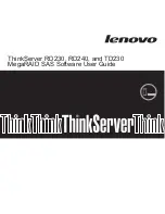 Lenovo ThinkServer RD230 Software User'S Manual preview