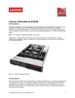 Preview for 1 page of Lenovo ThinkServer RQ750 Product Manual