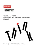 Preview for 1 page of Lenovo ThinkServer RS160 User Manual And Hardware Maintenance Manual