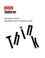 Lenovo ThinkServer TD350 Installation Manual preview