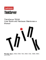 Lenovo ThinkServer TD350 User Manual And Hardware Maintenance Manual preview