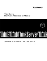 Lenovo ThinkServer TS200v 1008 Hardware Maintenance Manual preview