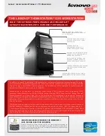 Preview for 1 page of Lenovo ThinkStation D30 Specifications