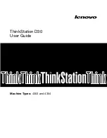 Preview for 1 page of Lenovo ThinkStation D30 User Manual