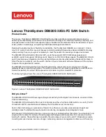 Preview for 1 page of Lenovo ThinkSystem DB620S Product Manual