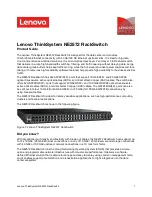 Preview for 1 page of Lenovo ThinkSystem NE2572 Product Manual