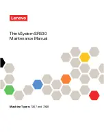 Preview for 1 page of Lenovo ThinkSystem SR530 Maintenance Manual