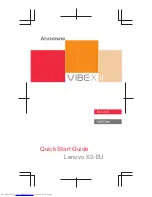 Lenovo Vibe X II Quick Start Manual preview