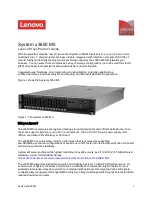 Lenovo x3650 M5 Product Manual preview