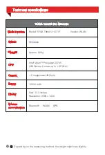 Preview for 2 page of Lenovo Yoga Tablet 2 1371F Safety, Warranty & Quick Start Manual