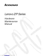 Preview for 1 page of Lenovo Z series Hardware Maintenance Manual