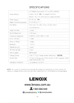 Preview for 23 page of Lenox PDVD830 Instruction Manual