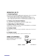 Preview for 8 page of Lenoxx Sound TV-504 Operating Instructions Manual