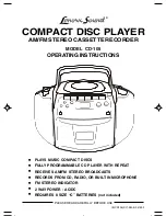 Lenoxx CD-105 Operating Instructions Manual preview