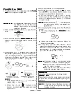 Preview for 8 page of Lenoxx CD-91 Operating Instructions Manual