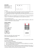 Preview for 6 page of Lenoxx CD114BL Instructions Manual