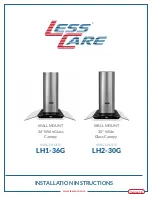 Preview for 1 page of LessCare LH1-36G Installation Instructions Manual