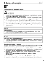 Preview for 27 page of Leuze electronic LES 36 Manual