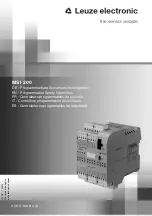 Leuze MSI 200 User Manual preview