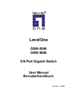 Preview for 1 page of LevelOne GSW-0506 User Manual