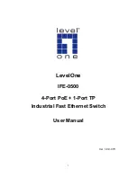 LevelOne IFE-0500 User Manual preview