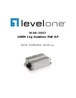 Preview for 1 page of LevelOne WAB-3003 Quick Installation Manual