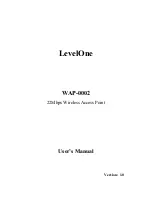 Preview for 1 page of LevelOne WAP-0002 User Manual