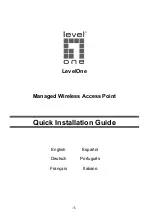 LevelOne WAP-6117 Quick Installation Manual preview